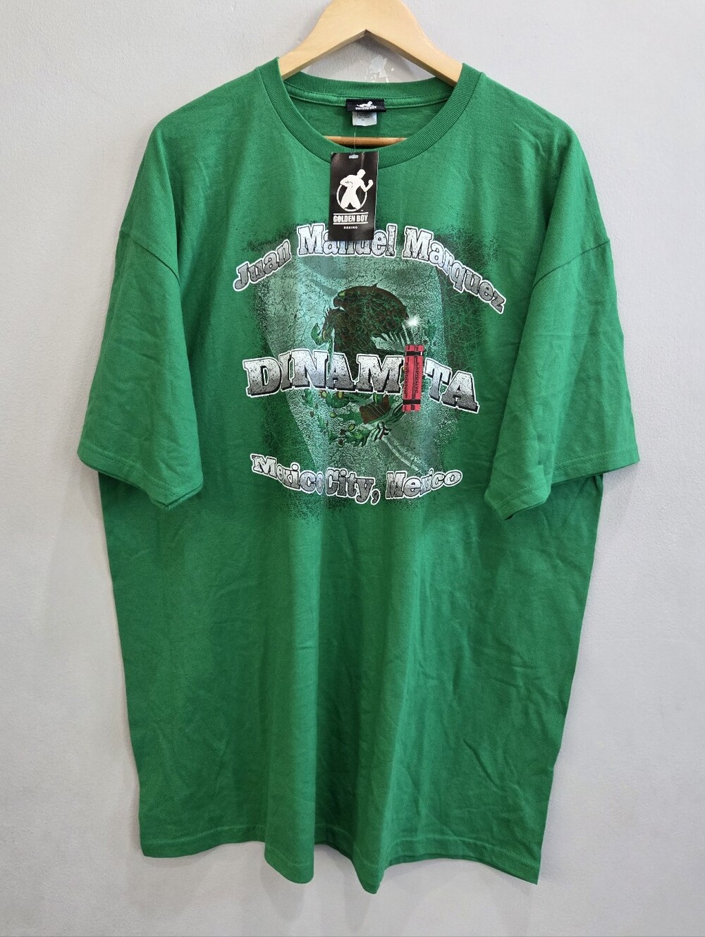 Juan Manuel Marquez "Dinamita" Golden Boy Boxing Shirt Mexico Men's Size XXL